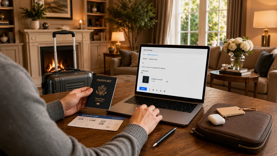 Email yourself a passport scan before you leave