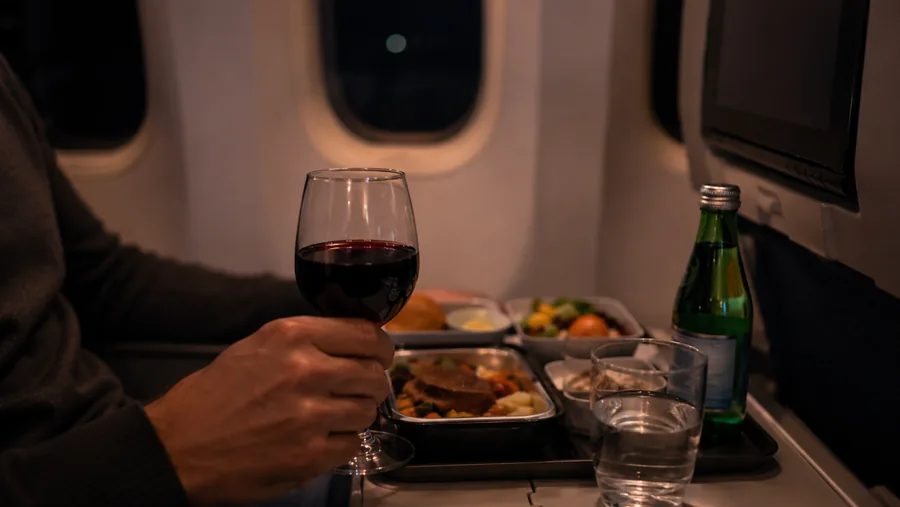 Skip the free alcohol on overnight flights